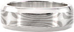 Mesa - Winter Fire - Mens Wedding Rings - Mokume Gane, Wood Grain