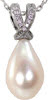 Diamond and Pearl Drop - Color Pendants