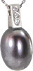 Diamond and Pearl Drop - Color Pendants