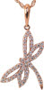 Diamond Dragonfly Pendant - Diamond Pendants