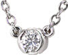 Half Bezel Diamond - Diamond Pendants