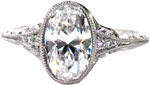 Rachel Lily - Hand Engraved Engagement Rings - Marseille, Hand Engraved, Filigree, Bonita, Oval