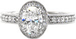 Oval Aurora - Filigree Engagement Rings - Aurora, Oval