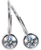 Lever Backs - Diamond Earrings
