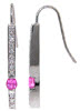 Pink Sapphire Diamond Drop - Color Earrings