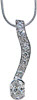 Oval Diamond Drop - Diamond Pendants