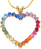 Rainbow Sapphire Heart - Color Pendants