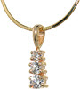 Three Stone - Diamond Pendants