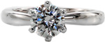 Bombe Solitaire - Solitaires Engagement Rings - 6 Prong, Solitaire