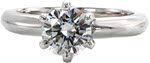 Knife Edge Solitaire - Solitaires Engagement Rings - 6 Prong, Solitaire, Knife Edge