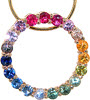 Rainbow Sapphire Circle of Life - Color Pendants