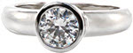 Full Bezel - Solitaires Engagement Rings - Bezel
