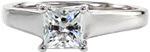 Princess Trellis - Solitaires Engagement Rings - Trellis, Princess Cut, Solitaire