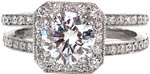 Round Brilliant Cielo - Round Engagement Rings - Cielo, Halo, Split Shank