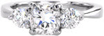 Cushion Contour Trellis - Classic Engagement Rings