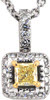Fancy Light Yellow Diamond Pendant - Diamond Pendants