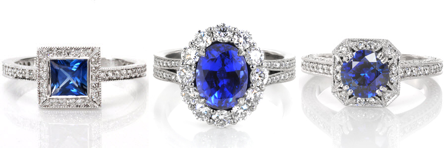 Halos Custom Creation Gemstones Unique Engagement Rings 
