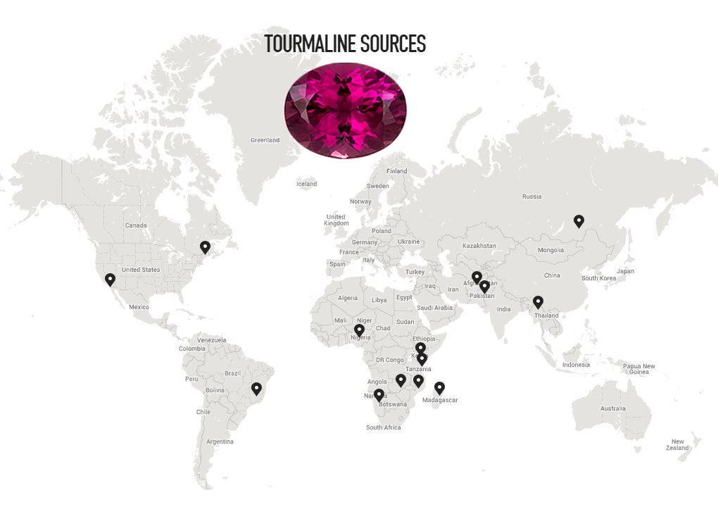 Tourmaline-Map Gemstones Unique Engagement Rings 