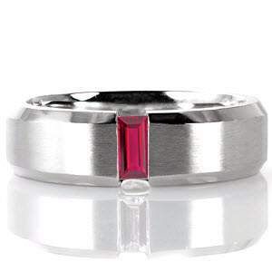 Ruby-3 Rubies and Custom Creation Ruby-3 Unique Engagement Rings