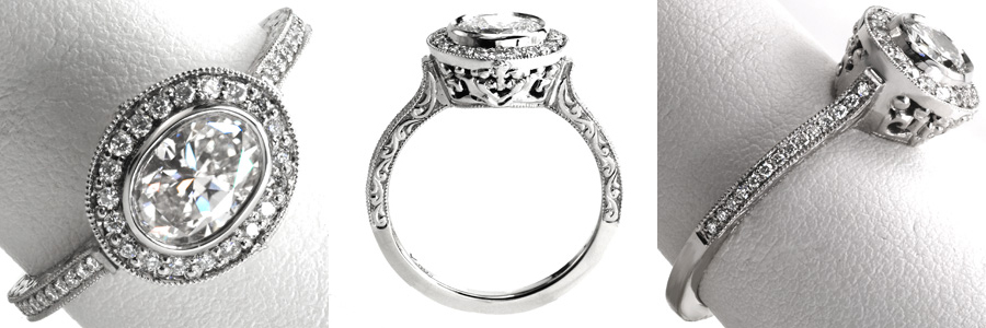 2-1 April's Custom Engagement Ring Spotlight 2-1 Unique Engagement Rings