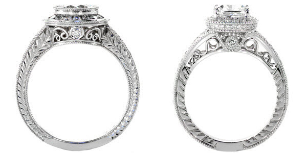 Hand-vs-Cast Hand Crafted vs. Casted Detailing Hand-vs-Cast Unique Engagement Rings
