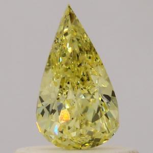 Pear 0.38 carat Yellow  Photo