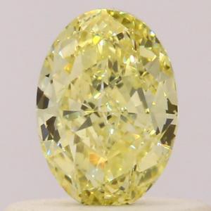 Oval 0.36 carat Yellow  Photo