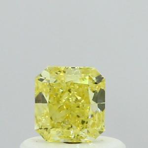 Radiant 0.39 carat Yellow  Photo