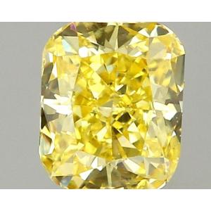 Cushion 0.29 carat Yellow I1 Photo