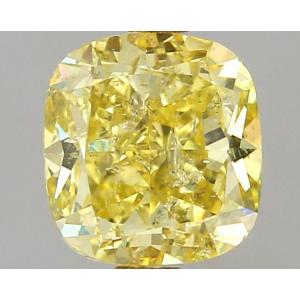 Cushion 0.54 carat Yellow I1 Photo