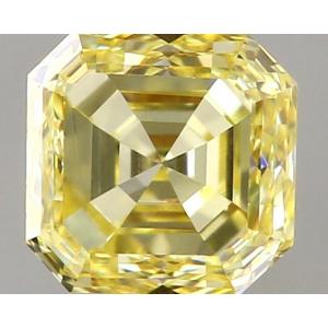 Asscher 0.33 carat Yellow VVS2 Photo