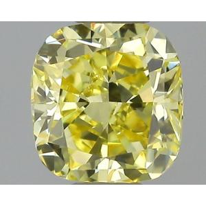 Cushion 0.30 carat Yellow VVS1 Photo