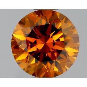 Round 0.38 carat Orange SI2 Photo