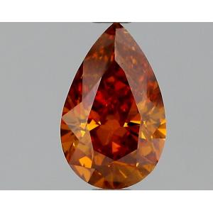 Pear 0.60 carat Orange I1 Photo