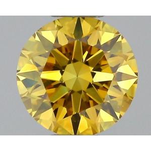 Round 0.18 carat Yellow VS1 Photo