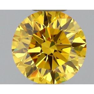 Round 0.18 carat Yellow SI1 Photo