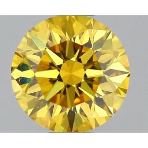 Round 0.26 carat Yellow VS1 Photo