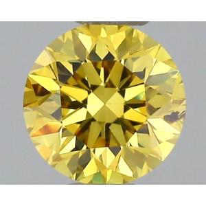 Round 0.23 carat Yellow SI2 Photo