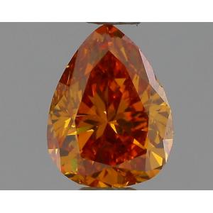 Pear 0.42 carat Orange  Photo