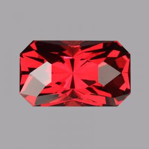 Garnet Radiant 3.87 carat Red Photo