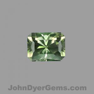 Sapphire Radiant 0.61 carat Green Photo