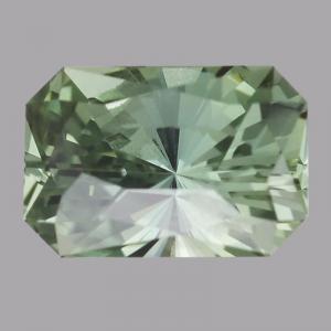 Sapphire Radiant 0.58 carat Green Photo