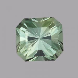 Sapphire Radiant 0.66 carat Green Photo