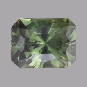 Sapphire Radiant 0.64 carat Green Photo