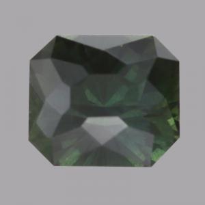 Sapphire Radiant 0.67 carat Green Photo