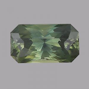 Sapphire Radiant 0.52 carat Green Photo