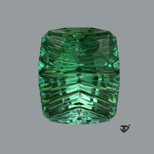 Tourmaline Cushion 30.60 carat Green Photo