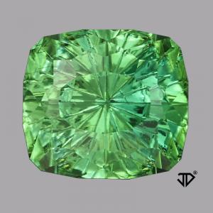 Tourmaline Cushion 4.32 carat Green Photo