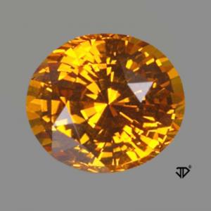Sapphire Oval 5.03 carat Orange Photo
