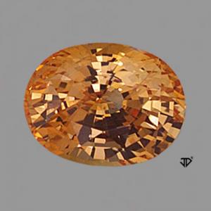 Sapphire Oval 3.36 carat Orange Photo